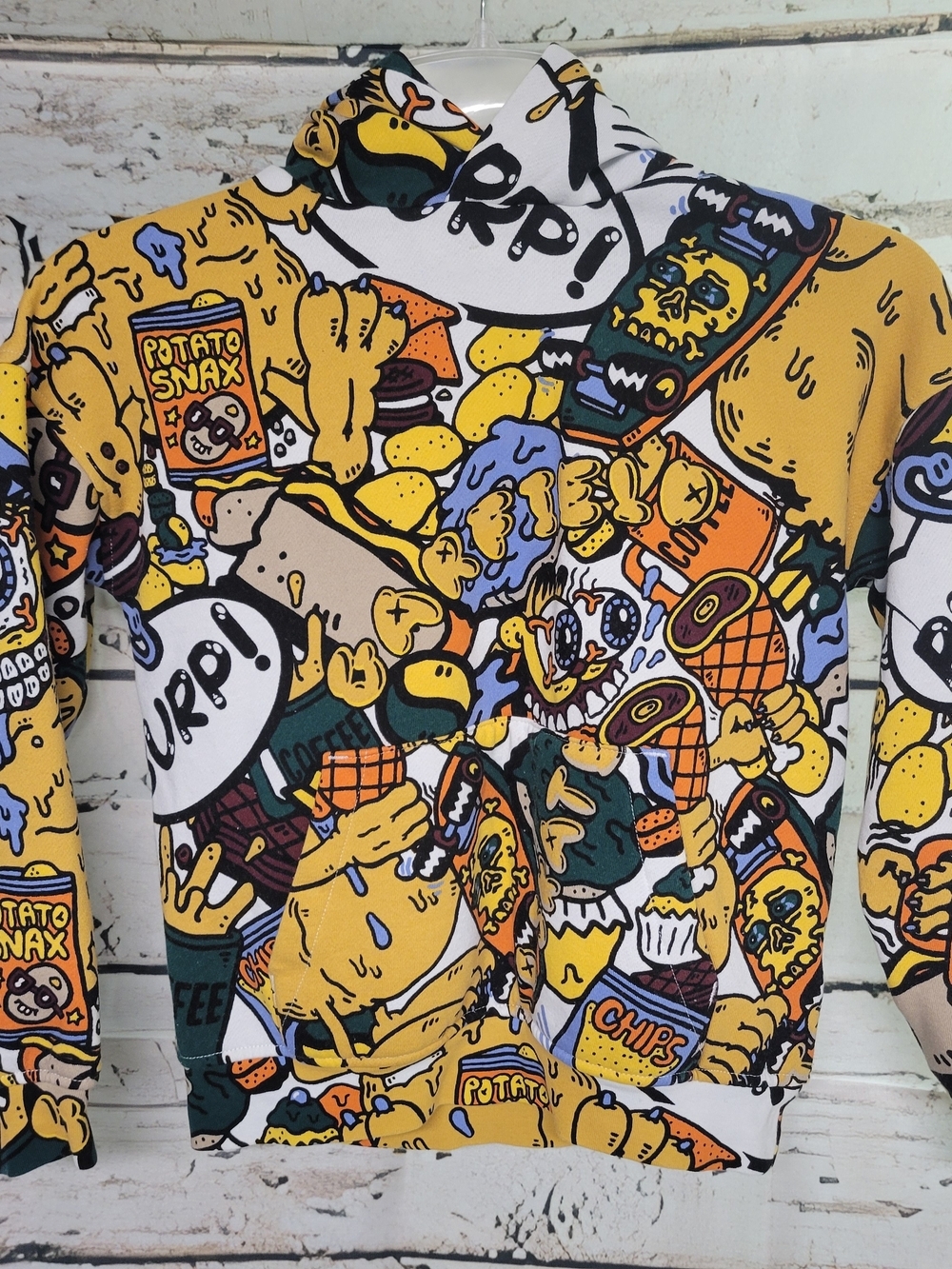 H&M Garfield Graphic Hoodie Kids Size 8-10Y Colourful Cartoon Print